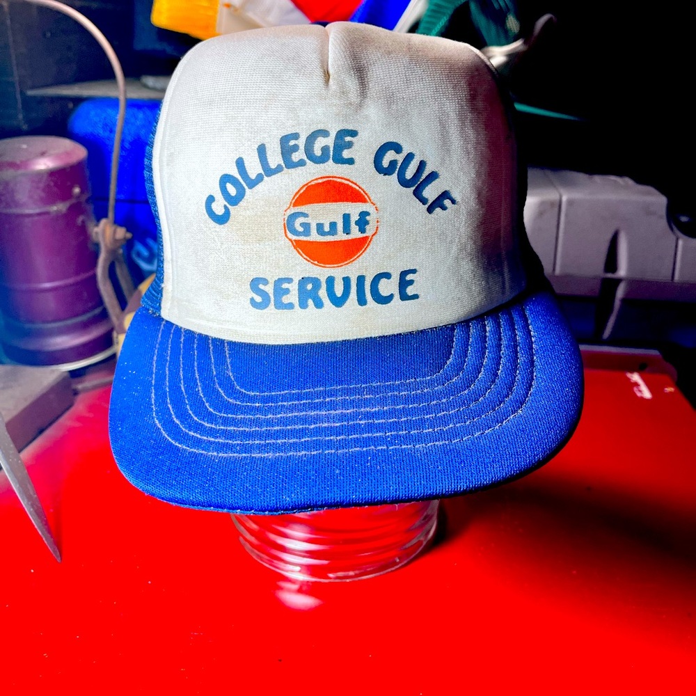 Vintage 1980s Gulf Trucker Hat SnapBack